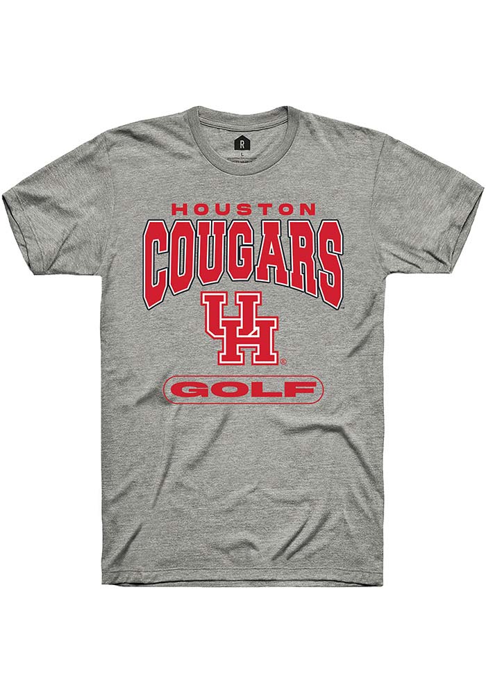 Houston Cougars Grey Golf Short Sleeve Fashion T-Shirt