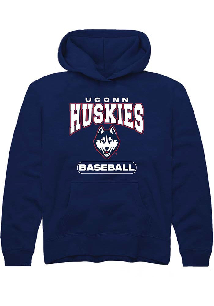 UConn Huskies Youth Baseball Navy Hoodie