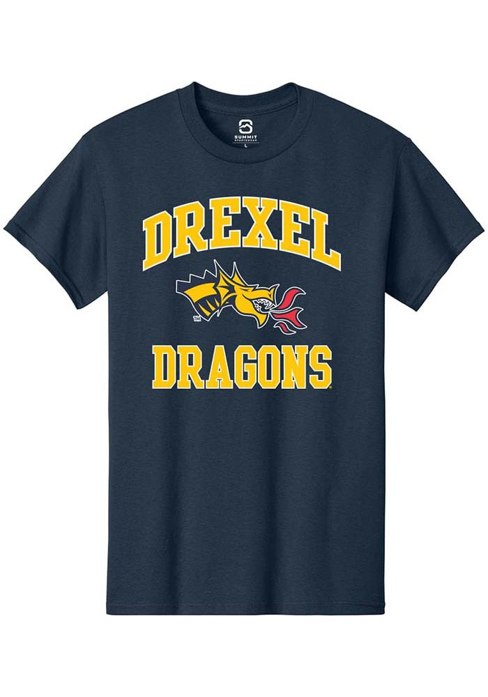 Drexel Dragons Navy Blue No 1 Primary Short Sleeve T-Shirt