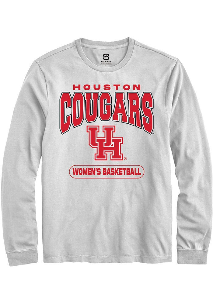 Houston Cougars White Women's Basketball Long Sleeve T-Shirt