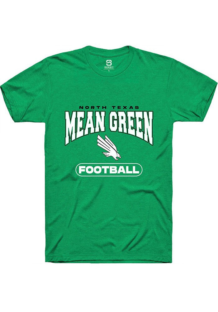 North Texas Mean Green Kelly Green Football Short Sleeve T-Shirt