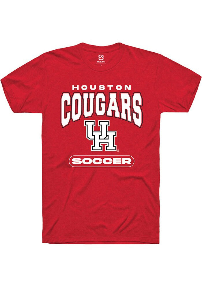 Houston Cougars Red Soccer Short Sleeve T-Shirt
