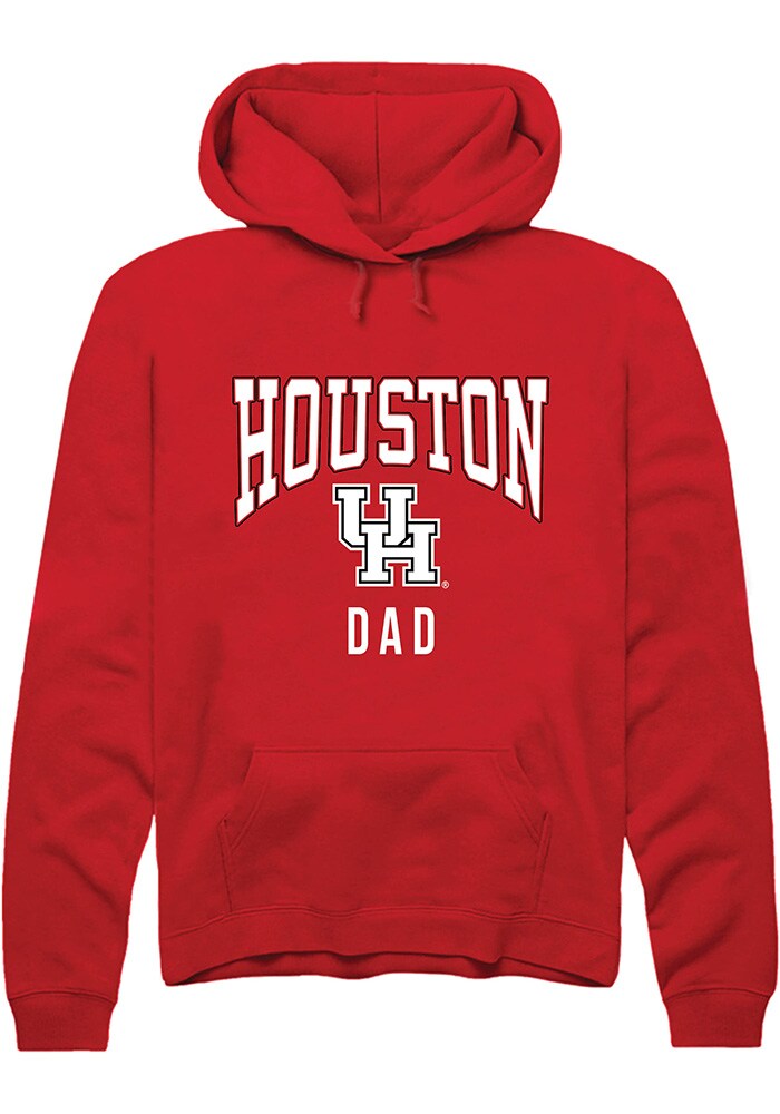 Houston Cougars Mens Red Dad Hoodie