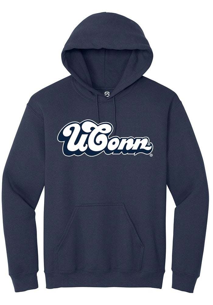 UConn Huskies Unisex Tailsweep Navy Hoodie