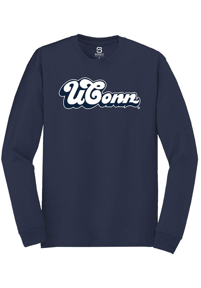 UConn Huskies Unisex Tailsweep Navy Long Sleeve T-Shirt