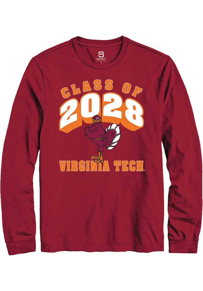 Virginia Tech Hokies Maroon Class of 2028 Long Sleeve T-Shirt