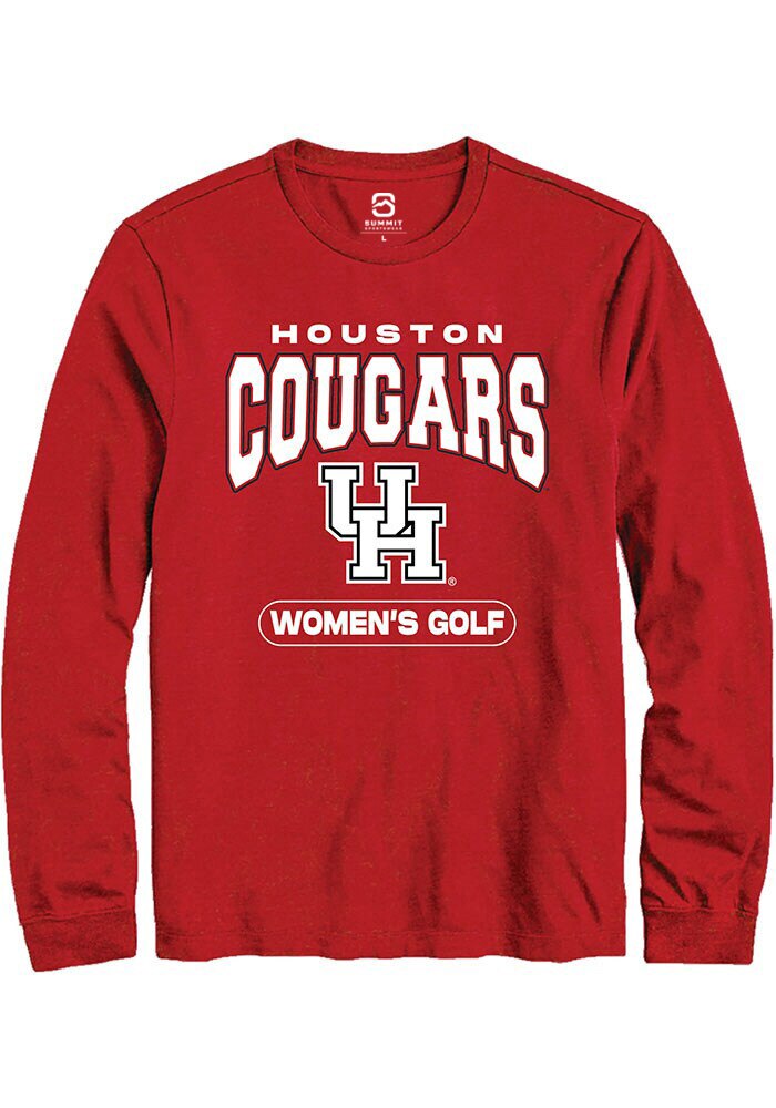 Houston Cougars Red Women's Golf Long Sleeve T-Shirt