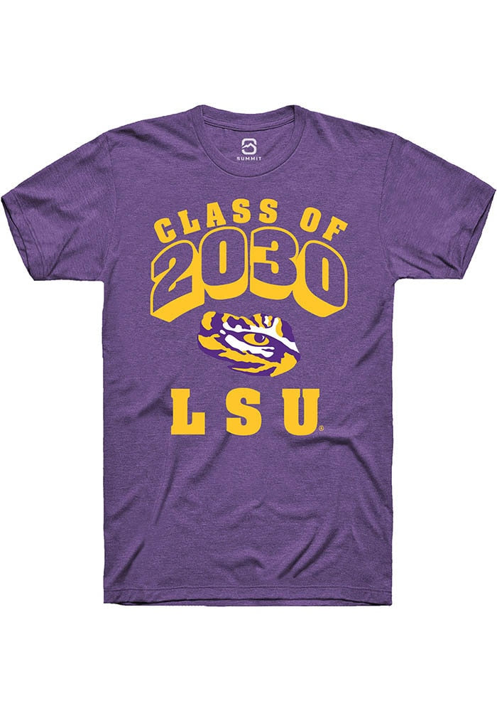 LSU Tigers Purple Class of 2030 Short Sleeve T-Shirt