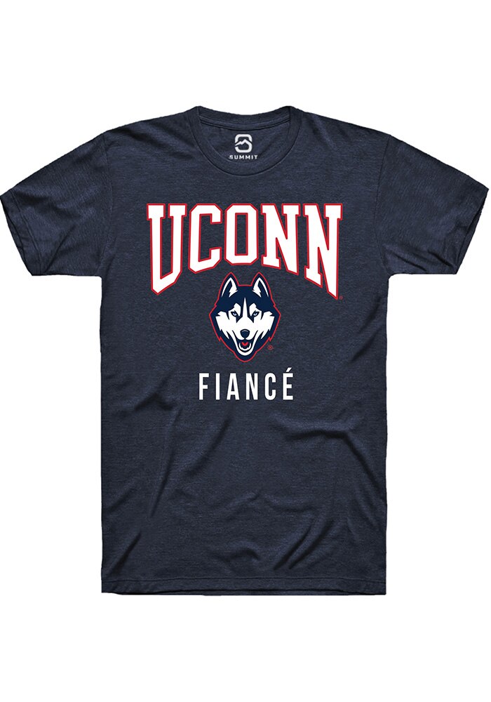 UConn Huskies Unisex Fiance Heather Navy Short Sleeve T-Shirt