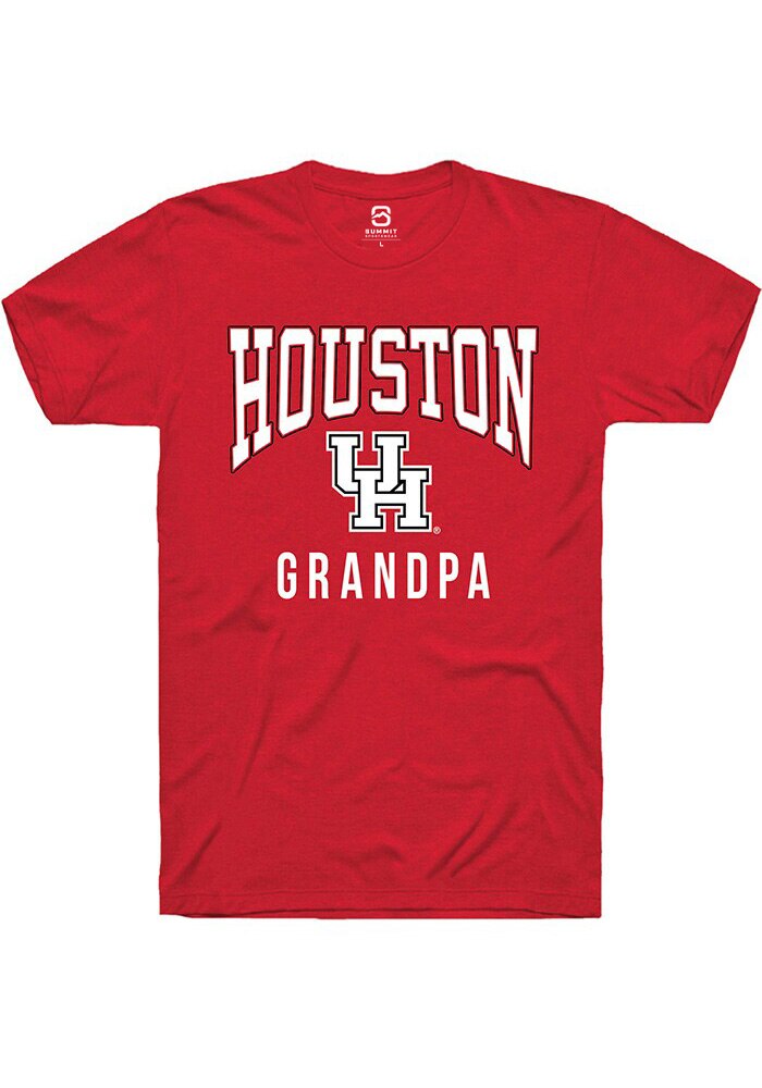 Houston Cougars Red Grandpa Short Sleeve T-Shirt