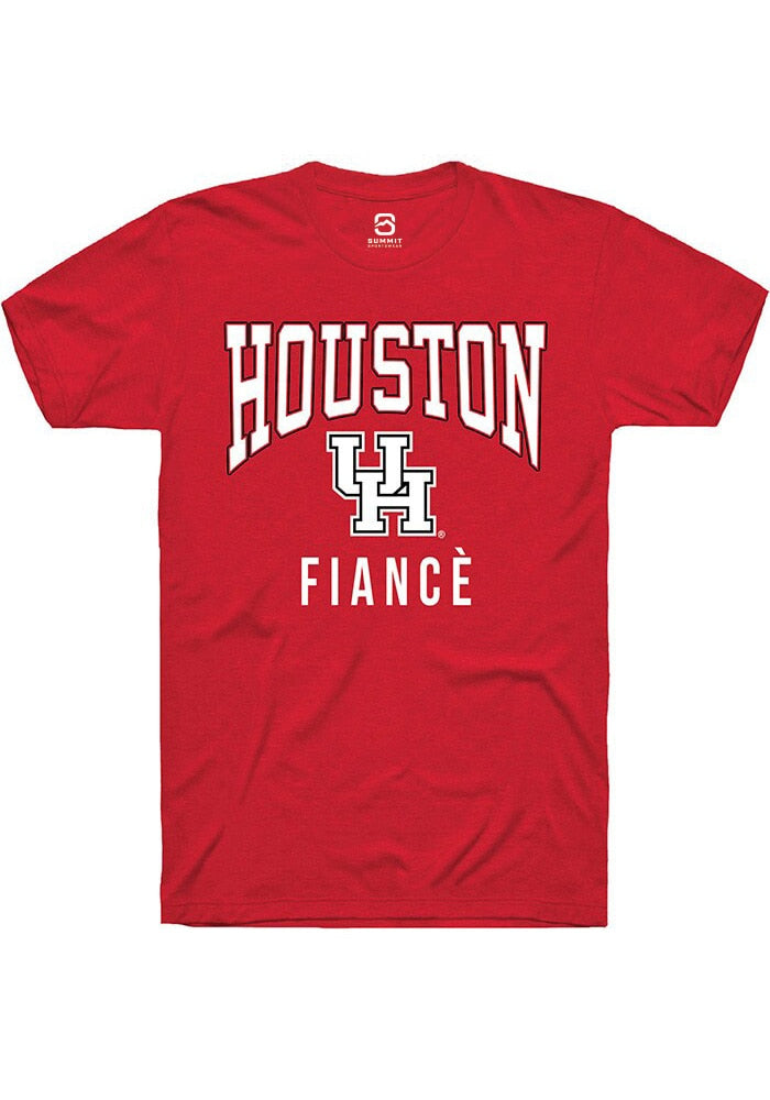 Houston Cougars Red Fiancé Short Sleeve Fashion T-Shirt