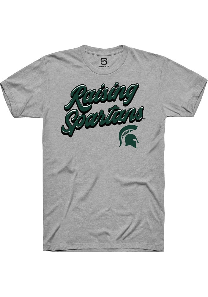 Michigan State Spartans Grey RAISING MASCOTS Short Sleeve T-Shirt
