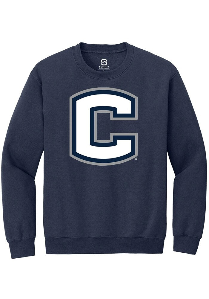 UConn Huskies Unisex Alt Logo Navy Crew Sweatshirt