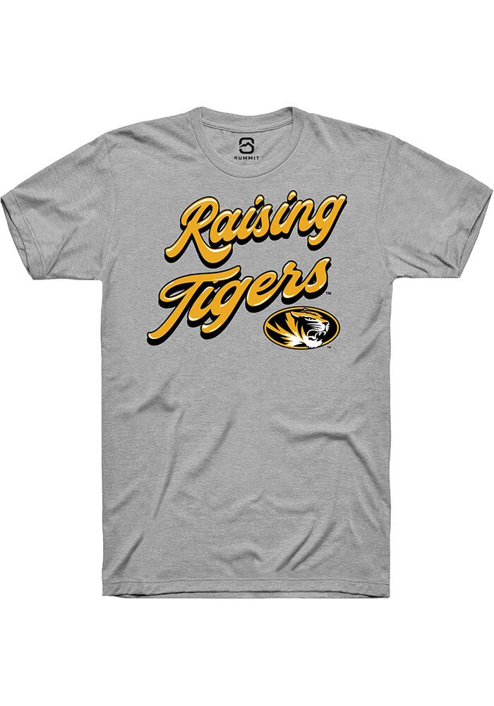 Missouri Tigers Grey RAISING MASCOTS Short Sleeve T-Shirt