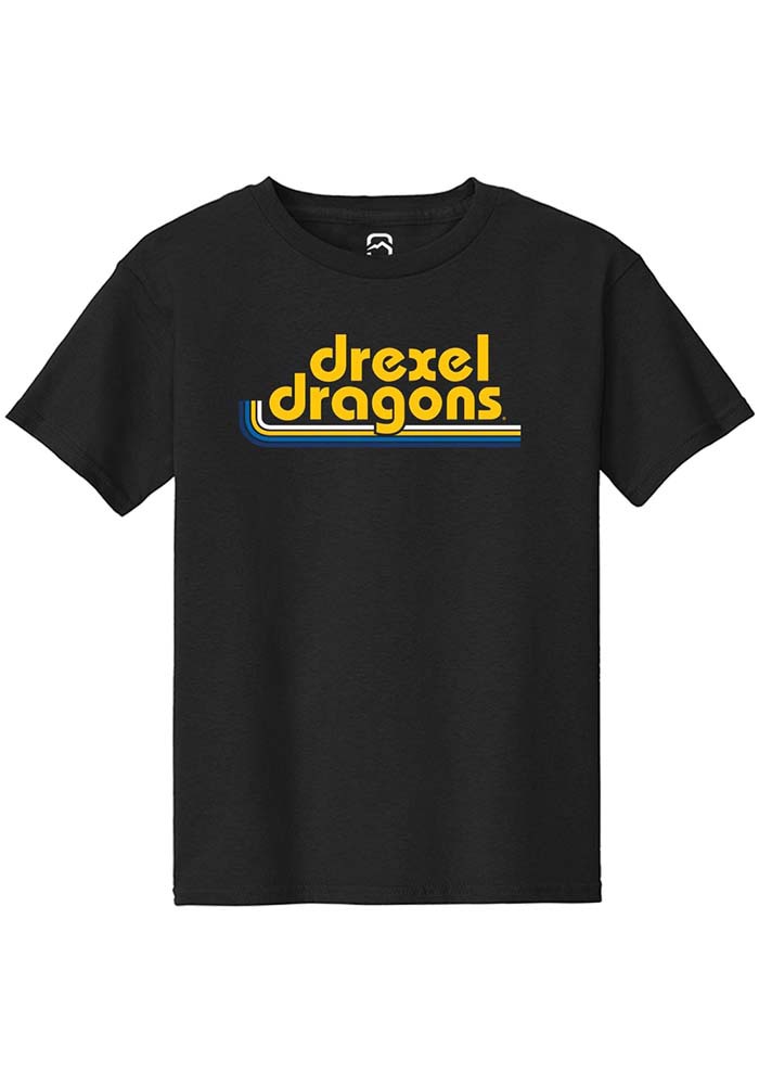 Drexel Dragons Youth Black Stripes Short Sleeve T-Shirt