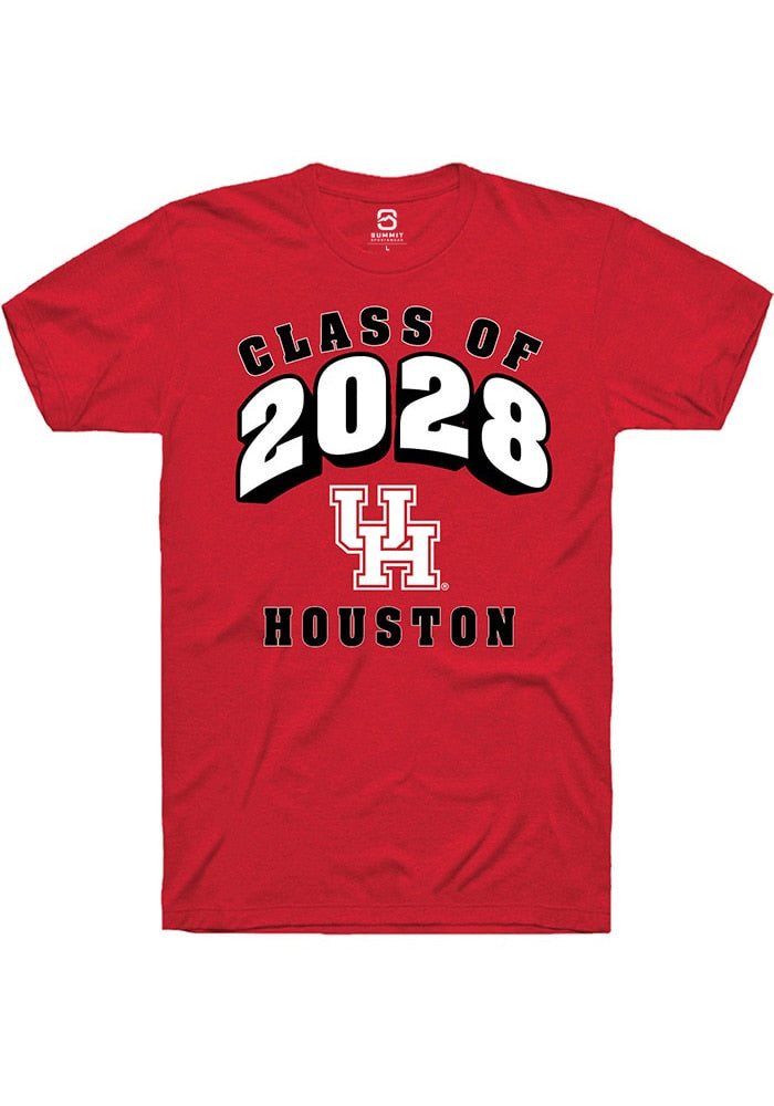 Houston Cougars Red Class of 2028 Short Sleeve T-Shirt