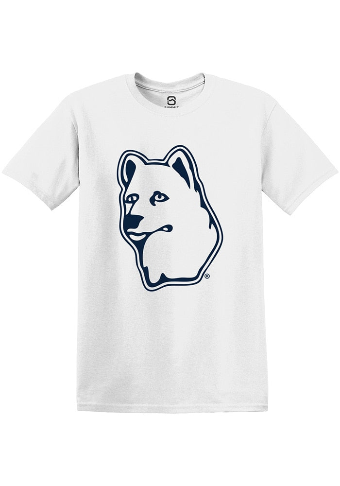 UConn Huskies Unisex Alt Logo White Short Sleeve T-Shirt