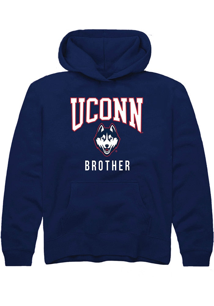 UConn Huskies Youth Brother Navy Hoodie
