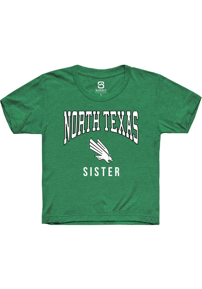 North Texas Mean Green Youth Kelly Green Sister Short Sleeve T-Shirt