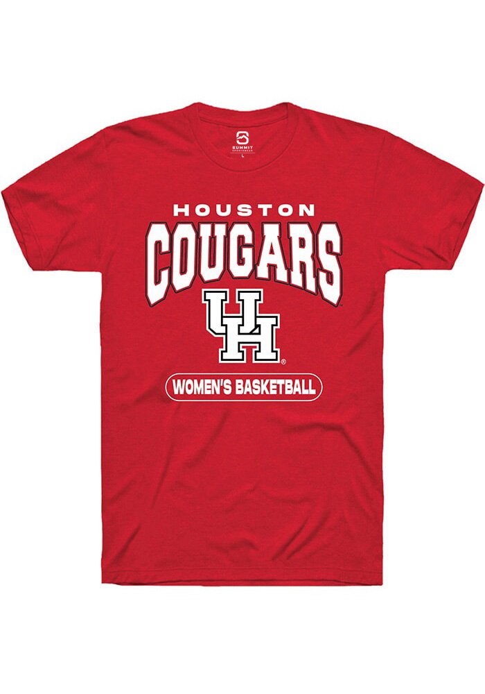 Houston Cougars Red Women's Basketball Short Sleeve T-Shirt