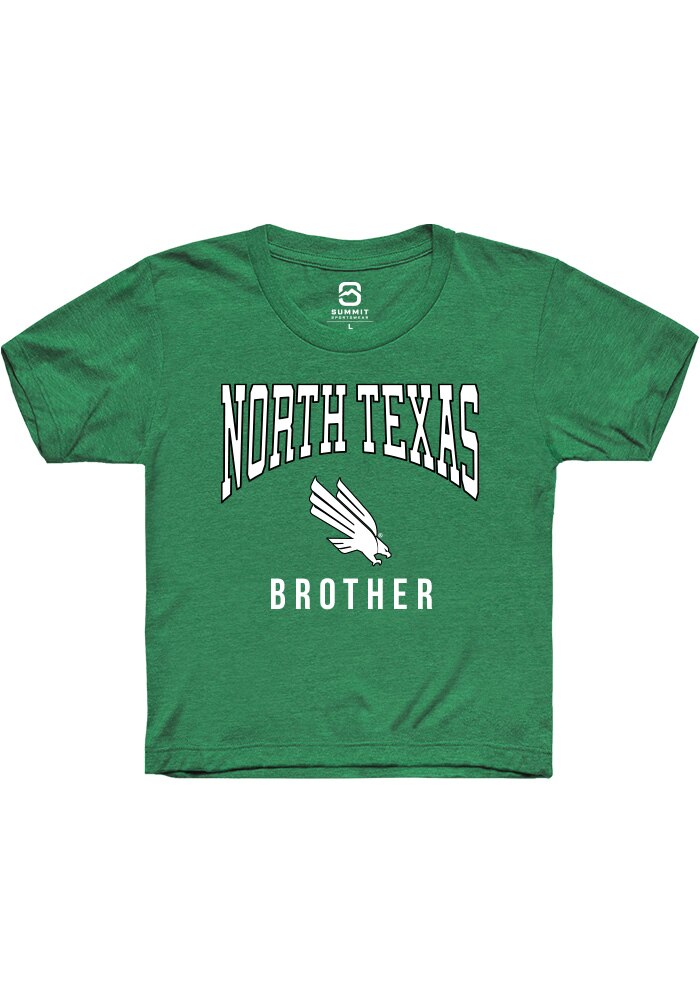 North Texas Mean Green Youth Kelly Green Brother Short Sleeve T-Shirt