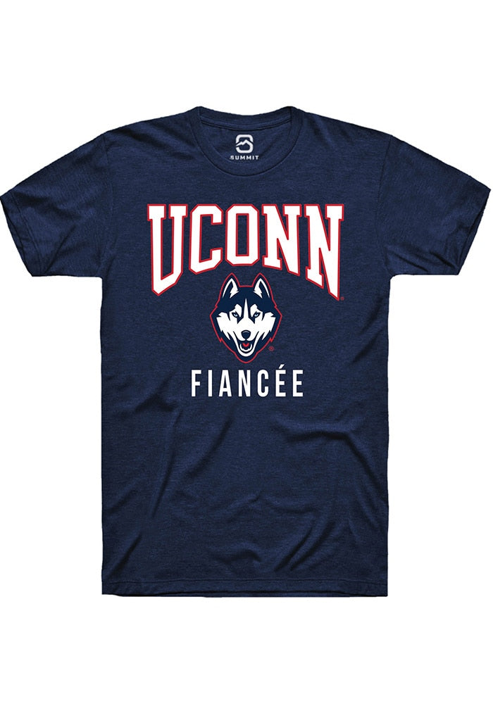 UConn Huskies Unisex Fiancee Navy Short Sleeve T-Shirt
