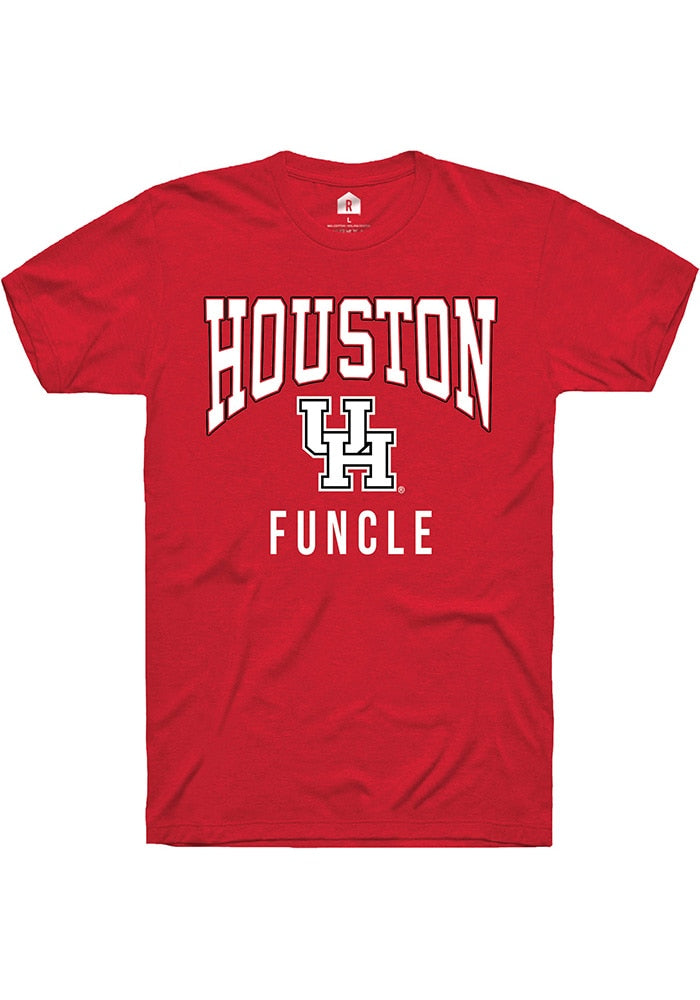 Houston Cougars Red Funcle Short Sleeve Fashion T-Shirt