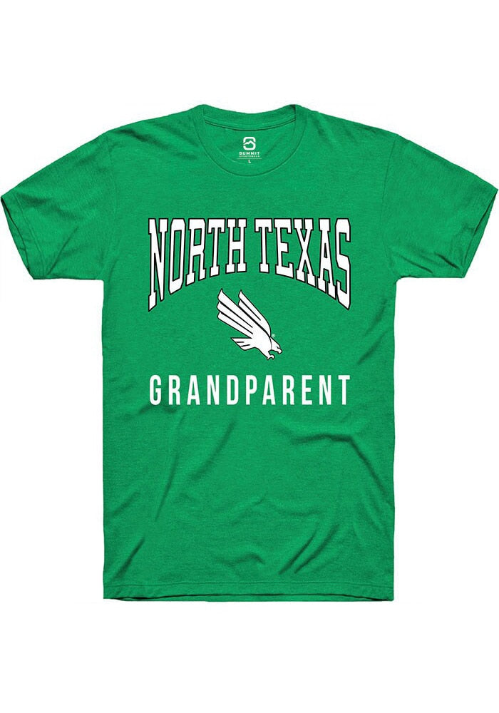 North Texas Mean Green Kelly Green Grandparent Short Sleeve T-Shirt