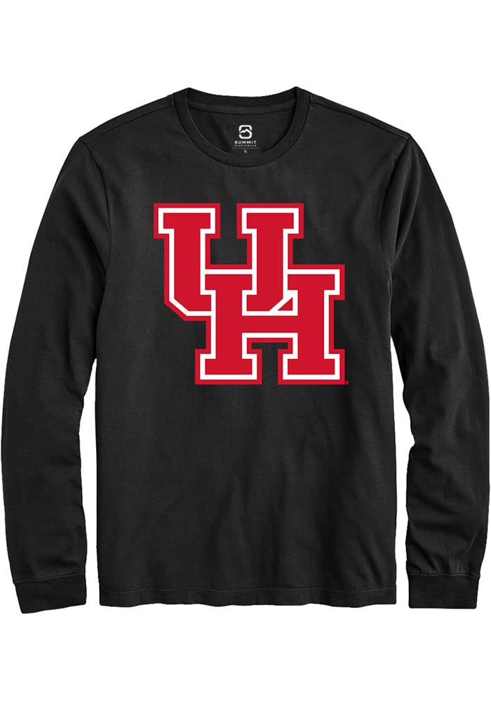 Houston Cougars Black Primary Logo Long Sleeve T-Shirt
