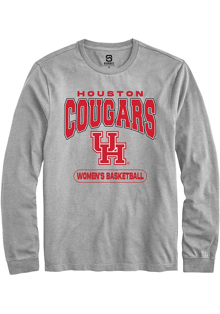 Houston Cougars Grey Women's Basketball Long Sleeve T-Shirt