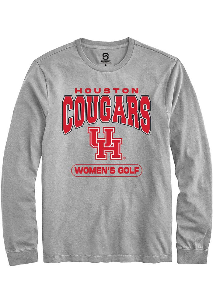 Houston Cougars Grey Women's Golf Long Sleeve T-Shirt