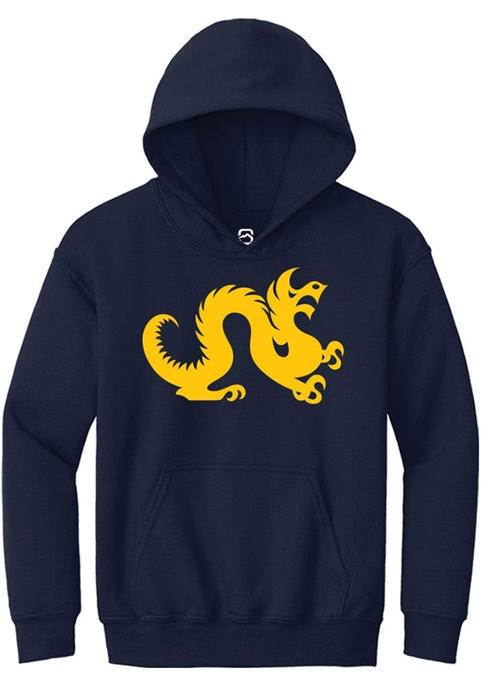 Drexel Dragons Youth Navy Blue Primary Logo Long Sleeve Hoodie