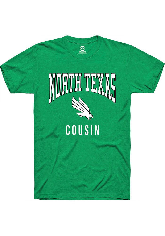 North Texas Mean Green Kelly Green Cousin Short Sleeve T-Shirt