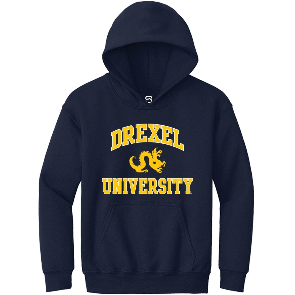 Drexel Dragons Youth Navy Blue No 1 Primary Long Sleeve Hoodie