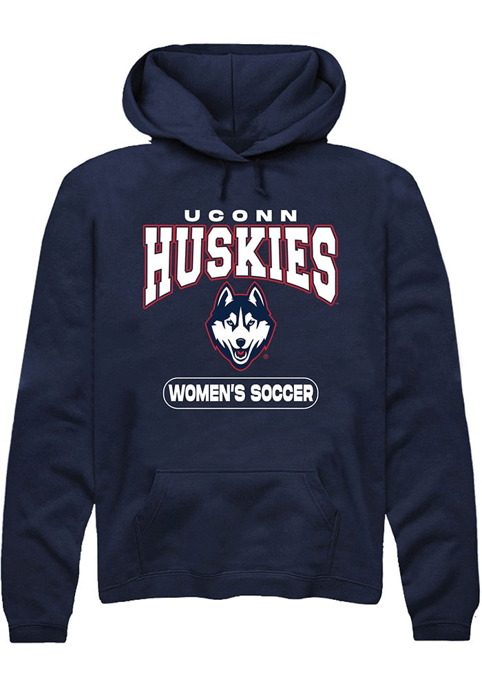 UConn Huskies Unisex Womens Soccer Navy Hoodie