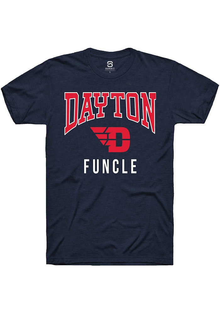 Dayton Flyers Navy Blue Funcle Short Sleeve T-Shirt