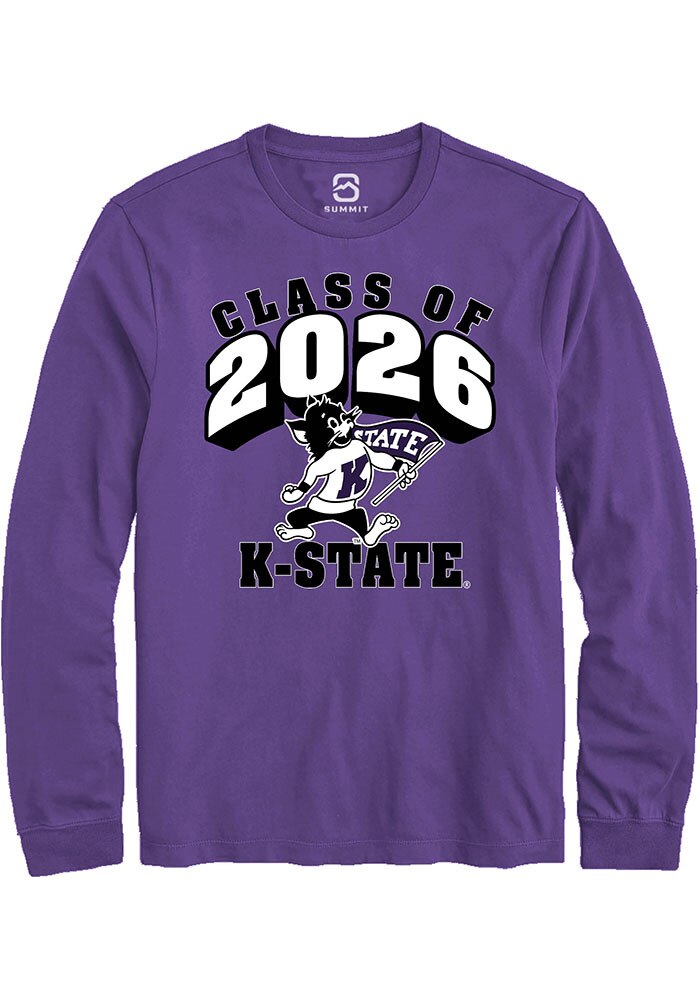 K-State Wildcats Purple Class of 2026 Long Sleeve T-Shirt