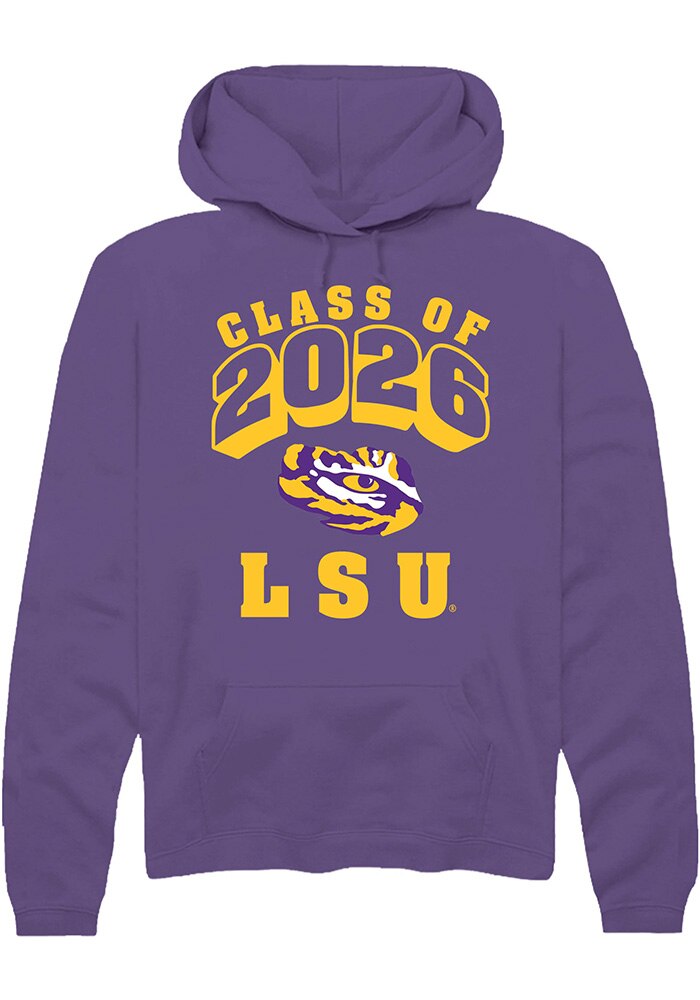 LSU Tigers Mens Purple Class of 2026 Long Sleeve Hoodie