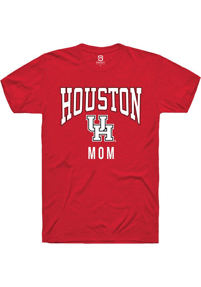 Houston Cougars Red Mom Short Sleeve T-Shirt