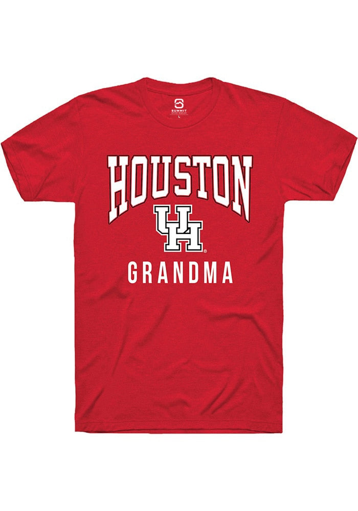 Houston Cougars Red Grandma Short Sleeve T-Shirt