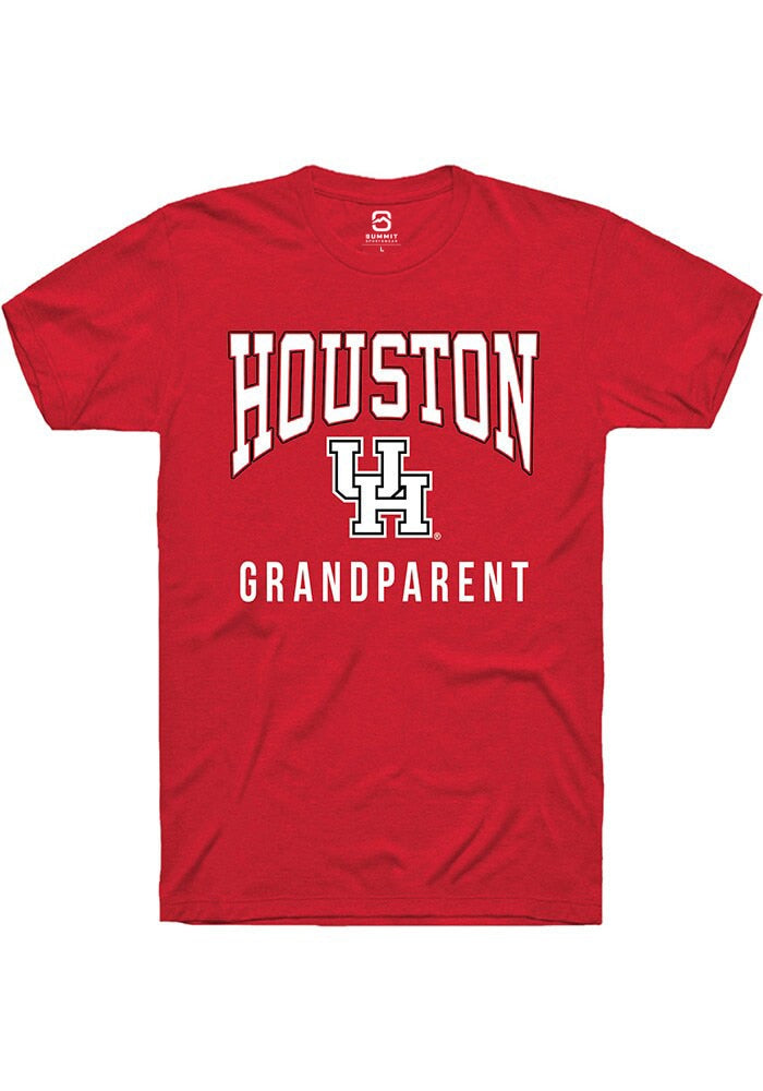 Houston Cougars Red Grandparent Short Sleeve T-Shirt