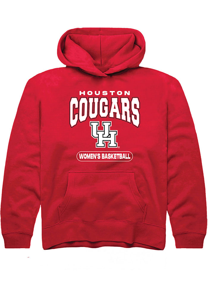 Houston Cougars Boys Red Basketball Hoodie