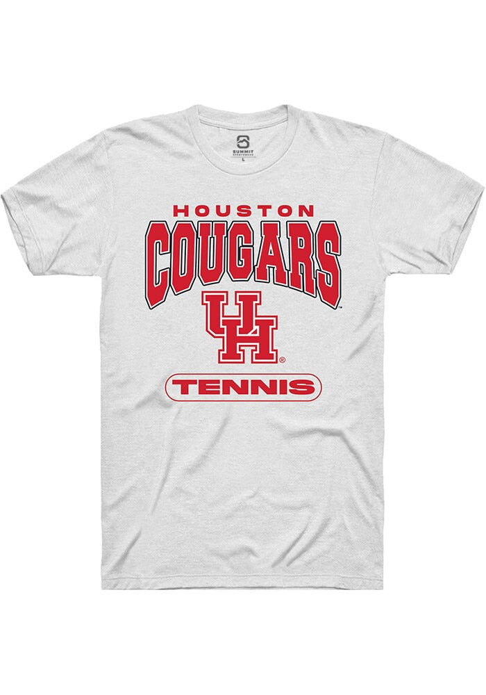 Houston Cougars White Tennis Short Sleeve T-Shirt