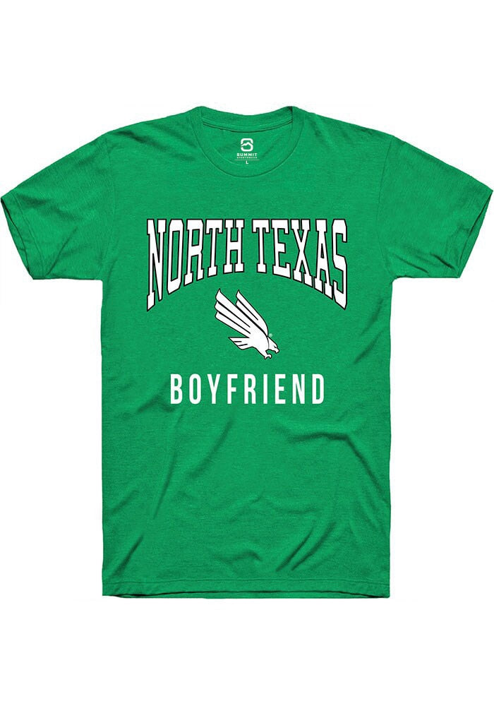 North Texas Mean Green Kelly Green Boyfriend Short Sleeve T-Shirt