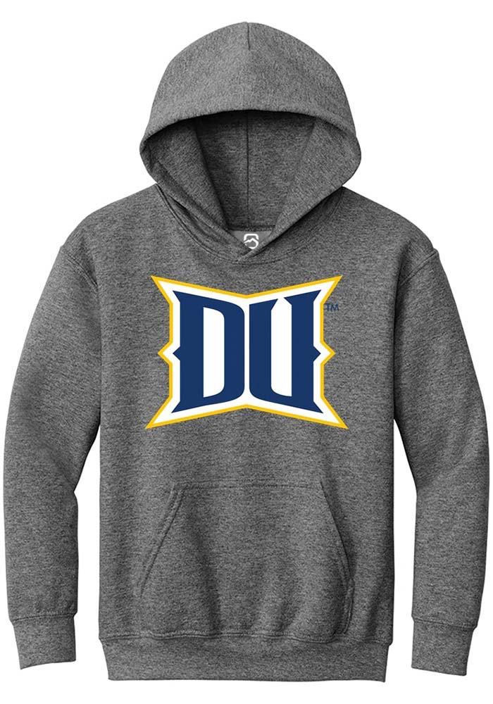 Drexel Dragons Youth Graphite Alt Logo Long Sleeve Hoodie