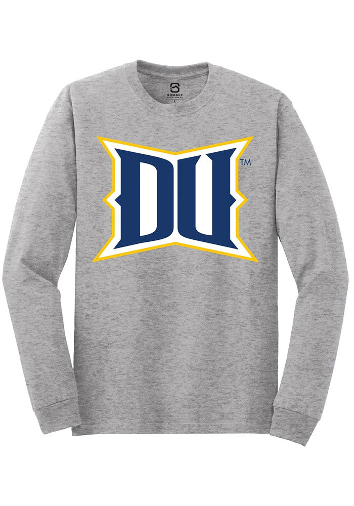 Drexel Dragons Grey Alt Logo Long Sleeve T-Shirt
