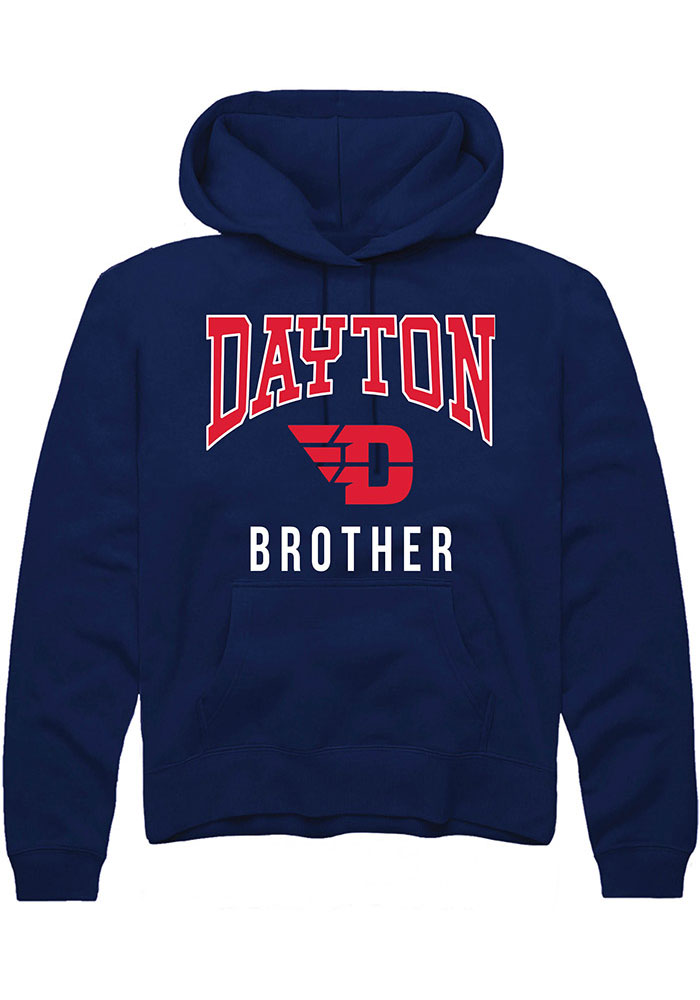 Dayton Flyers Mens Navy Blue Brother Long Sleeve Hoodie