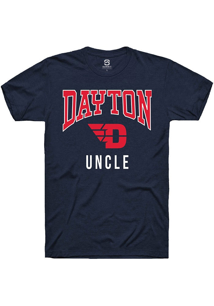 Dayton Flyers Navy Blue Uncle Short Sleeve T-Shirt