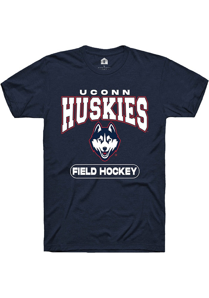 UConn Huskies Unisex Field Hockey Navy Short Sleeve T-Shirt