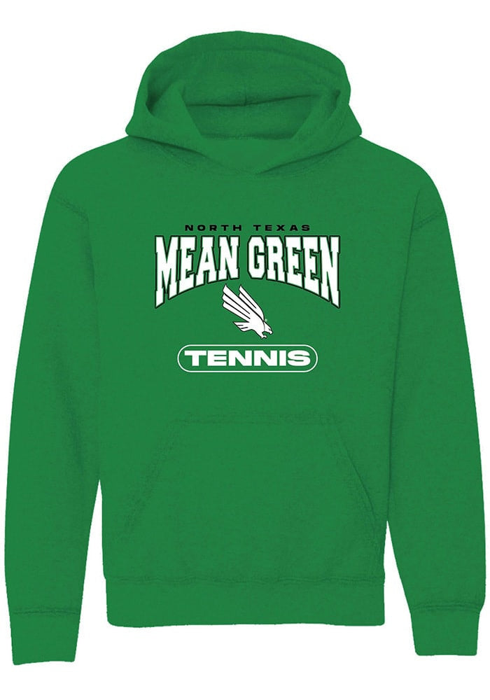 North Texas Mean Green Youth Kelly Green Tennis Long Sleeve Hoodie